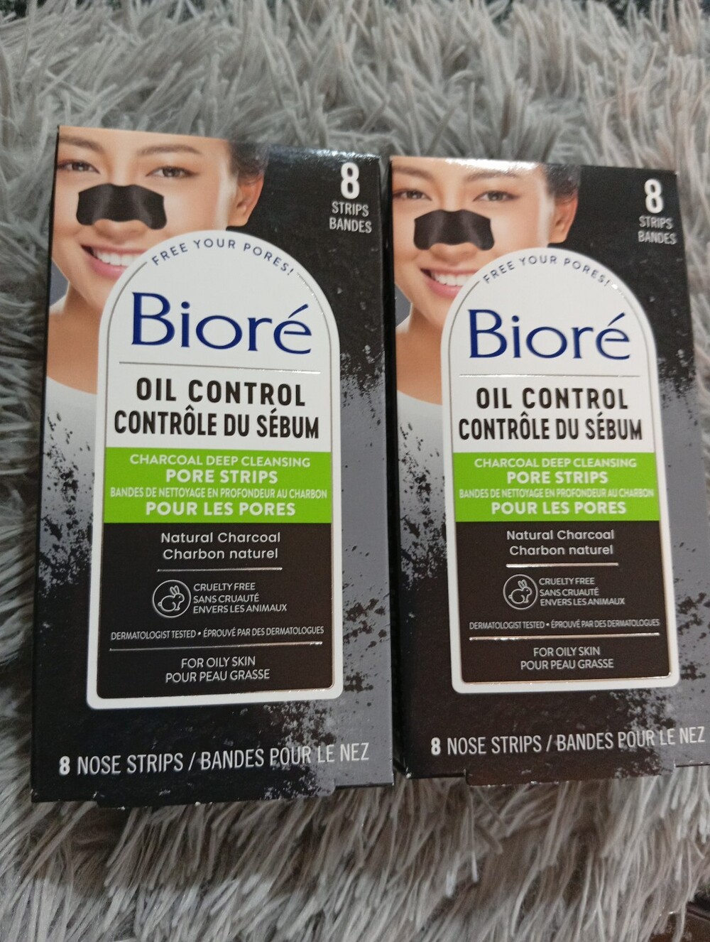 Biore Oil Control Charcoal Deep Cleansing Pore Strips - Set of 2
